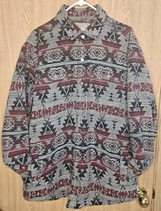 Duluth Tucson Aztec Southwestern Relaxed Fit Shirt Jacket Shacket Men's sz M - Picture 1 of 4
