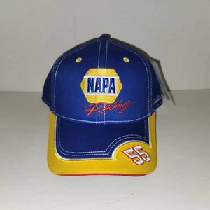 Michael Waltrip # 55 Nascar Yellow and Blue Men's Team Hat - Picture 1 of 4