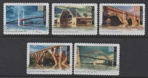 Australia 2004 Landmark Bridges Self-Adhesive set of 5 Used - Picture 1 of 1