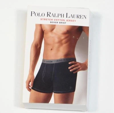 Ralph Lauren Negro Elástico Algodón Jersey Boxer Calzoncillo Ropa Interior Para Hombre Nuevo en Caja Foto 1 de 2