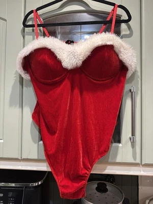 Ann Summers Miss Sexy Santa Outfit & Sexy Santa Bodysuit Plus Size 24-26 🎄 - image 1 of 4