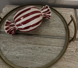 Pottery Barn Terrakotta Pfefferminz Süßigkeiten Objekt Neu schwer zu finden - Bild 1 von 6