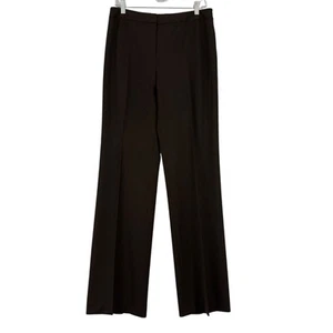 Lafayette 148 New York Pants Women's 8 Straight Leg Career Dress Pants Brown - Picture 1 of 14