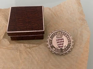 Automobilia Anstecknadel Knopfleiste Emaille Rallye Monte Carlo 1936 Fraisse Demey - Bild 1 von 5