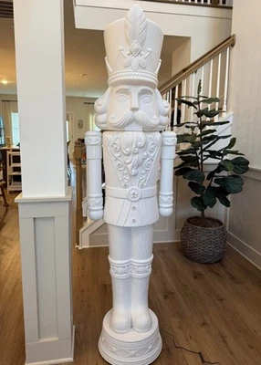 HOLIDAY TIME 75 Inch (6 Feet) DIY Nutcracker Light Up Blow Mold Animated Christmas Giant