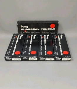 NOS Prang Drawing Sketch Art Charcoal Pencils 601 M - 5 Boxes (60 Pencils Total) - Picture 1 of 9