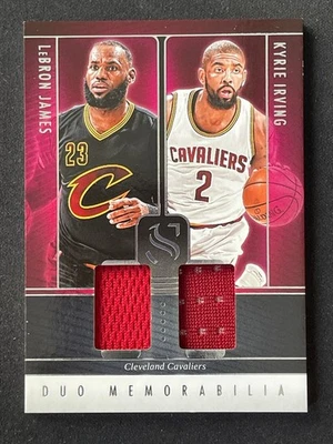 Kyrie Irving LeBron James 2024-25 Panini Silhouette Memorabilia #DUO-CLE - Image 1 of 2