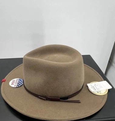 Sombrero de Vaquero Stetson Bozeman Occidental Para Hombres Grande Seta Lana Cuero Banda Exterior Foto 1 de 4