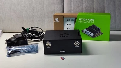 NVIDIA Jetson Nano Developer Kit B01,4GB, 32GB SD im Stahlgehäuse, Netzteil - Bild 1 von 4