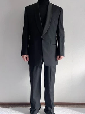 Винтажный PIERRE BALMAIN мужчин черный смокинг ужин шерсти костюм куртка брюки 40L 34L - Изображение 1 из 4
