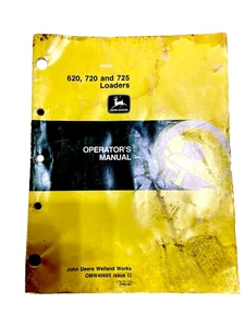 Libro de operadores John Deere 620 720 725 Loader OMW40665 4430 4440 6200 - Imagen 1 de 8