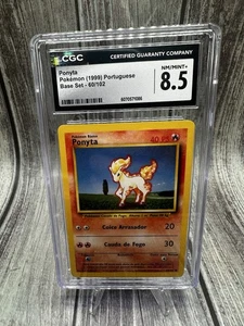 Ponyta Pokémon (1999) Portuguese Base Set - 60/102 Cgc 8.5 Nm/Mt+ - Picture 1 of 10