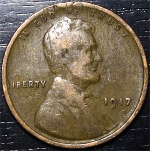 1917 Lincoln Wheat Penny 1c US Münze Philadelphia Mint - Bild 1 von 2