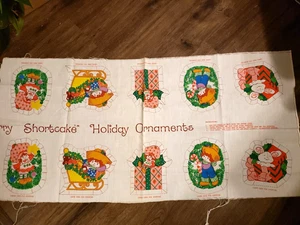 De colección Fresa Shortcake Adornos de Vacaciones Corte y Coser Panel de Tela Navidad - Imagen 1 de 4