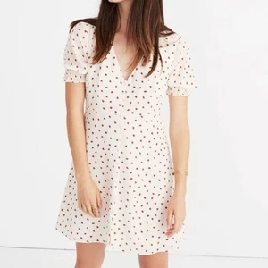 Vestido Madewell Trébol Seda Botón Delantero en Fresas Frescas J2688 Talla 4 - Imagen 1 de 7