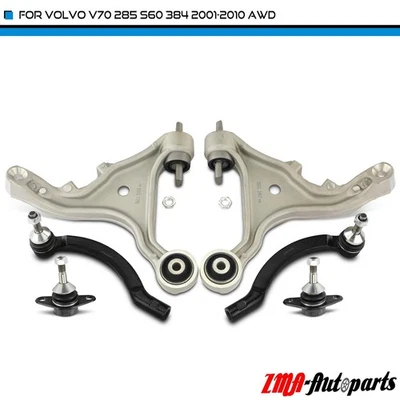 6x Front Control Arm & Ball Joint & Tie Rod End for Volvo S60 384 V70 2001-2010 - image 1 of 4