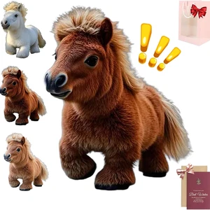 Robot Horse Toy Cute Plush Electric Interactive Simulation Smart Plush Companion - Picture 1 of 15