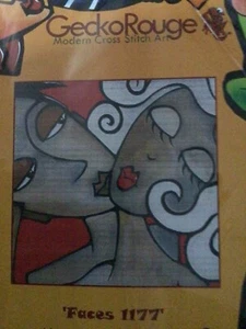 Gecko Rouge Thomas Fedro Faces 1177 Cross Stitch Kit - Picture 1 of 3