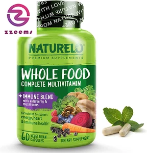Whole Food Multivitamin + Immune Blend with Elderberry & Mushrooms - Complete Mu - Picture 1 of 12