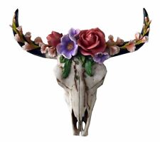 Bull Head With Flowers Wall-hanging Decor