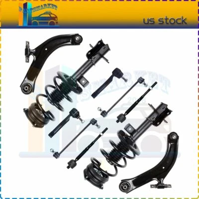 2007-2012 for Nissan Sentra 2.0L Front Complete Struts Control Arms Tie Rods Kit - Image 1 of 4