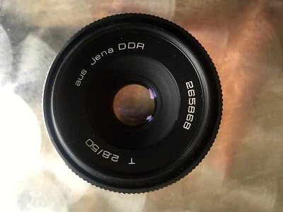 M42 Carl Zeiss Jena Tessar 2,8 50 毫米 - 状况良好! 经典相机商店DD — 第 1/4 张图片