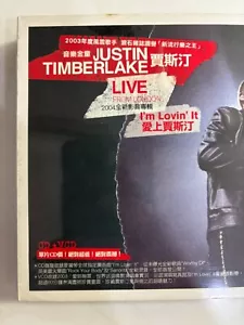 Justin Timberlake LIVE in London 2003 Version Taiwan CD+VCD Sealed - Picture 1 of 5