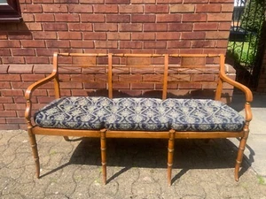 BEAUTIFUL 20th CENTURY FRENCH LOUIS XVI STYLE MAHOGANY SOFA - Picture 1 of 10