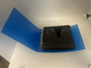 2 PCS NEW Quality 40-DISC 2-RING BLUE BINDER/ALBUM W BLACK SLEEVES , FREE SHIP - Picture 1 of 4