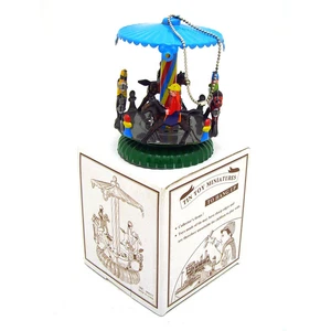 MM277 Christmas Ornament Carousel with Nostalgic Theme Iron Sheet Collectible To - Picture 1 of 10