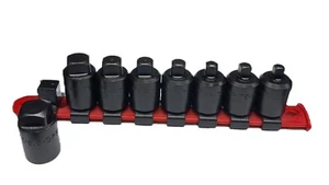 WHITE USA 1/2" DRIVE DRAIN PLUG SOCKETS FOR SQ. INTERNAL PLUGS, WITH CLIP RAIL - Picture 1 of 5