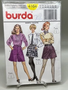 Burda 4164 Misses Shorts Sizes 6 - 18 Vintage 90s Pattern Uncut - Picture 1 of 6