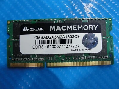 MacBook Pro A1286 MD318LL/A Laptop Corsair 4Gb Memory Ram cmsa8gx3m2a1333c9 - Image 1 of 2
