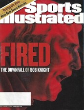 INDIANA HOOSIERS BOBBY KNIGHT FIRED 2000 SPORTS ILLUSTRATED RAMS NEBRASKA VENUS