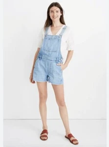 Madewell Shortalls Denim Size M Overalls Western Cowgirl - Picture 1 of 14