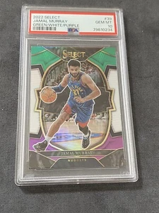 Panini Select Jamal Murray 2022 verde/blanco/púrpura POP 1🔥 PSA 10💎 - Imagen 1 de 2