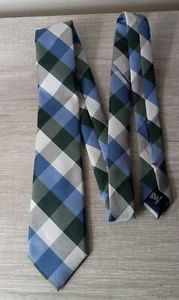 Chaps Men's Tie  Necktie Blue,Green, Grey Plaid Pattern RN 43170. (2k) - Picture 1 of 6