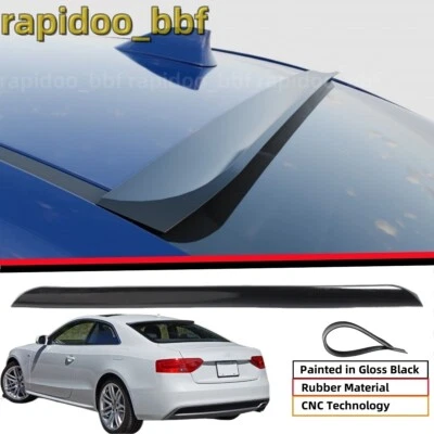 FOR 08-17 AUDI A5 / S5 COUPE LOWER KICK DUCKTAIL STYLE REAR WINDOW ROOF SPOILER Foto 1 de 4