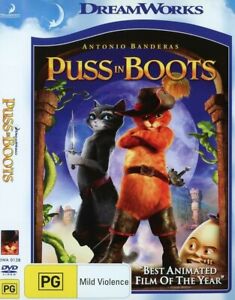 Puss In Boots DVD (Region 4) VGC