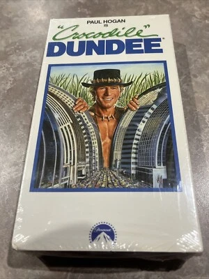 New - Crocodile Dundee (VHS Tape, 1987) Sealed Watermark Paul Hogan - Image 1 of 4