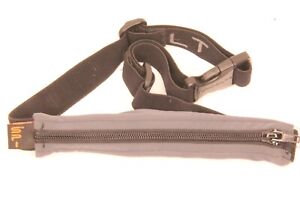 SPIBelt Small Personal Item Belt-Waist Pack Gunmetal Pouch/Black Zip and Strap