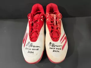 Brendan Donovan Cardinals handsigniert 2024 Game Used Cleats Beckett Hologramm _ - Bild 1 von 5