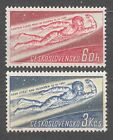 CZECHOSLOVAKIA 1961 **MNH SC#1042/43 pair, 1st man in space, Yuri A. Gagarin.