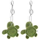  2 Pcs Stuffed Animals for Girls Aniaml Keyrings Turtle Keychain Ocean