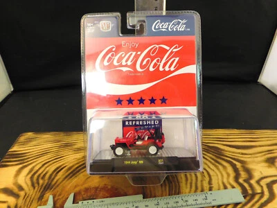 M2 Machines Coca-Cola 1/64 1944 Jeep MB  1 Of something 4th Of July 2023 Diecast - Image 1 of 4