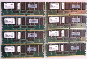 8GB 8x1GB PC1600R DDR-200 SAMSUNG M383L2828ET1-CA0Q0 HP 175919-042 ECC RDIMM KIT - Picture 1 of 2