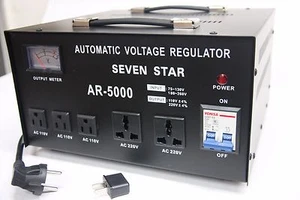 SEVENSTAR AR 5000W Heavy Duty Voltage Regulator Stabilizer with Built In Step - Picture 1 of 1