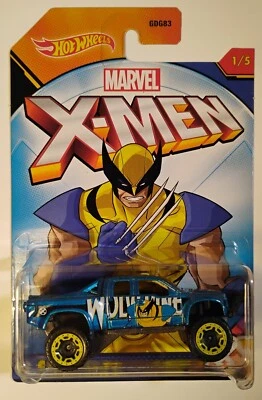 Hot Wheels X-Men Wolverine Sandblaster Blue Yellow New in Pack Marvel Universe - Image 1 of 3