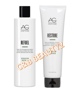 AG HAIR KERATIN REPAIR REFUEL Shampoo 10oz/RESTORE Conditioner 6oz. DUO *NEW - Picture 1 of 1