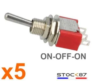 935/5# Interrupteur à levier 3 positions 1 contact -5pcs - MTS 103 toggle switch - Foto 1 di 2